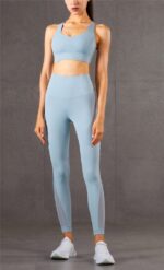 Тайсы (леггинсы) спортивные голубые Тайсы (леггинсы) спортивные голубые